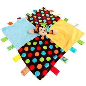 Taggies Lovey Lovie Plush Monkey Security Blankie Blanket Baby Mary Meyer